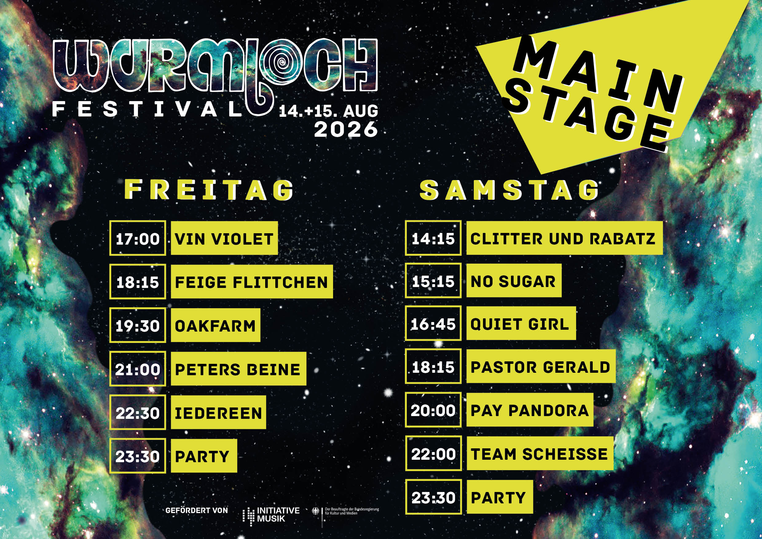 Running Order 2026